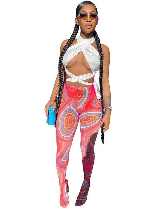 Legs Dark Pink Pattern